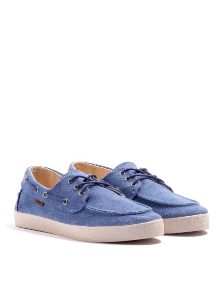 Zapatilla nauticos canvas casual azul