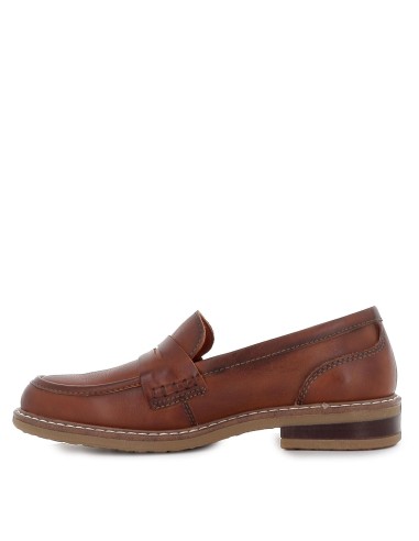 Mocasín de piel para mujer Marrones