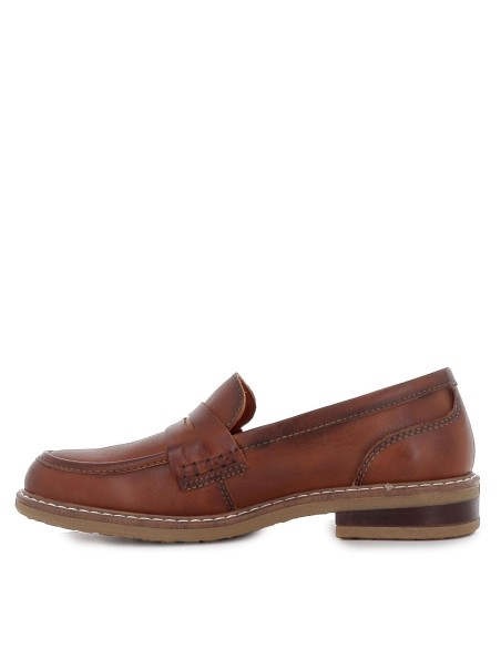 Mocasín de piel para mujer Marrones