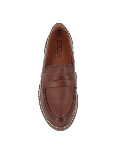 Mocasín de piel para mujer Marrones