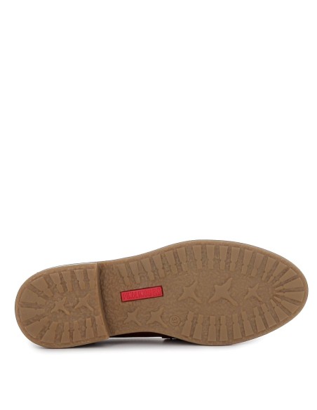 Mocasín de piel para mujer Marrones