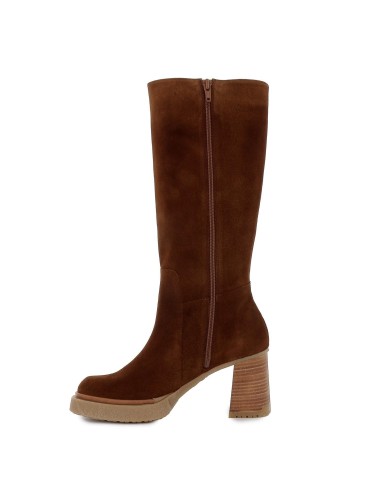 Bota tacón plataforma goma caramelo