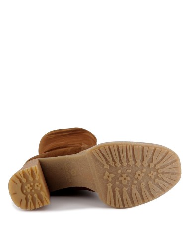 Bota tacón plataforma goma caramelo