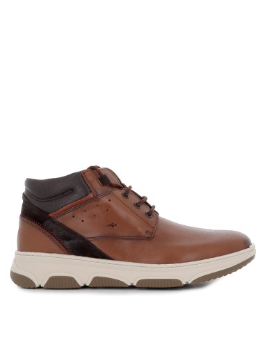 Bota sport cordones piel hombre camel Marrones