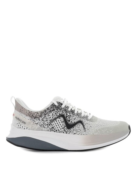 Zapato deportivo MBT suela curva para hombre diseño gris y blanco Gris