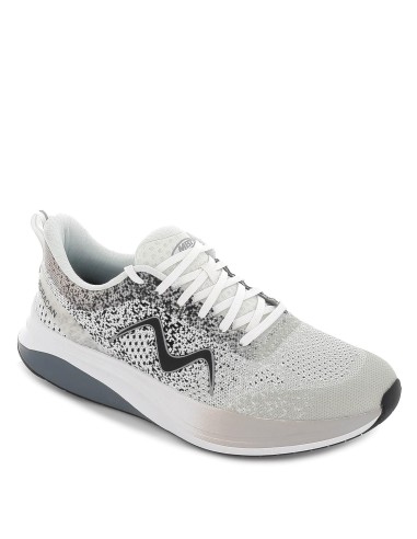 Zapato deportivo MBT suela curva para hombre diseño gris y blanco Gris