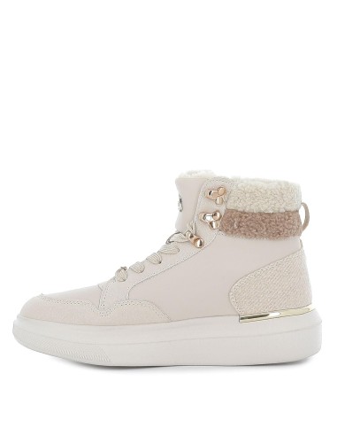 Deportiva urbana plataforma caña alta beige