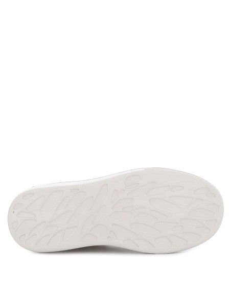 Deportiva urbana plataforma caña alta beige