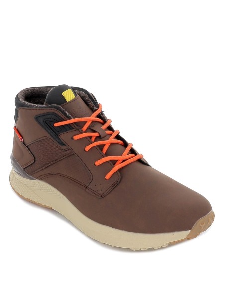 Botín cordones colores hombre marrón