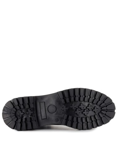 Bota cordones piel nobuck  hombre negro 