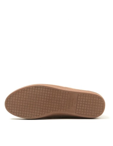 Zapato wallabee serraje beige cordones