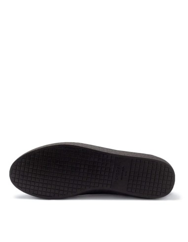 Zapatilla alta tela casual azul