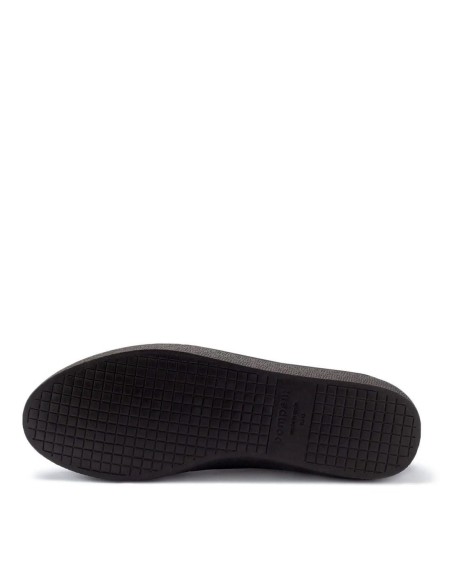 Zapatilla alta tela casual azul