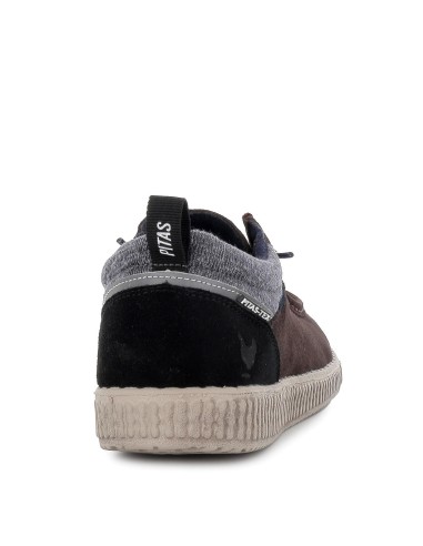 Zapato hombre cordon piel serraje marrón Marrones