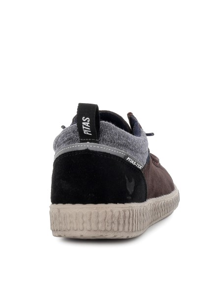 Zapato hombre cordon piel serraje marrón Marrones