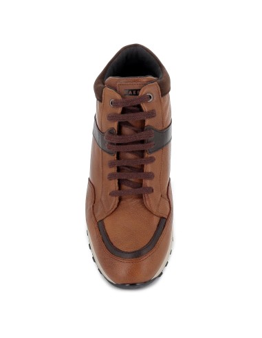 Bota con cordones cuero hombre