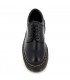 Zapatos plataforma cuero brillante cordones negros