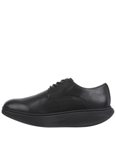 Zapatos suela curva MBT hombre con cordones negros