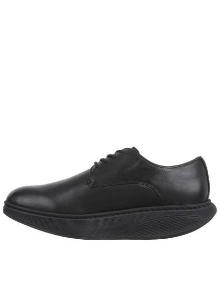 Zapatos suela curva MBT hombre con cordones negros
