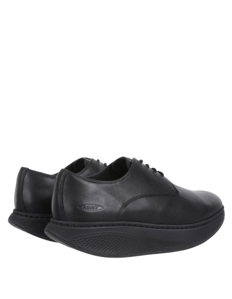 Zapatos suela curva MBT hombre con cordones negros