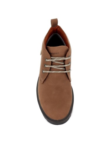 Botín marrón resistente al agua y mayor adherencia para hombre