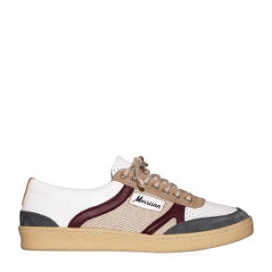 Zapatilla retro napa sintética diseño textura lateral hombre