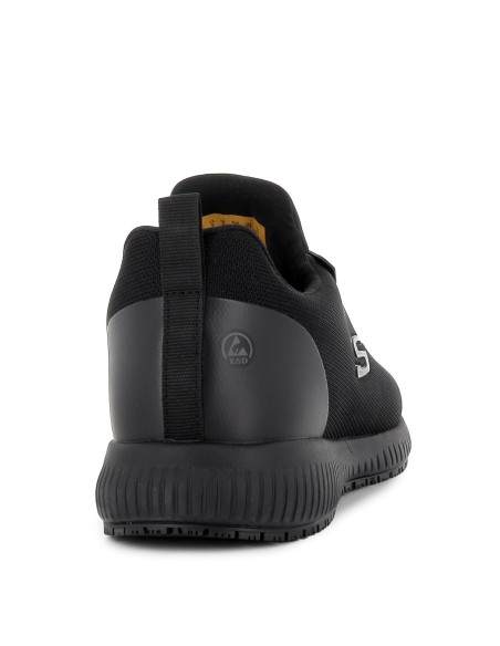 Zapatilla cómoda cordones puntera negra