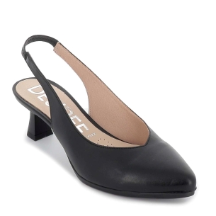 Salón destalonado piel tacón medio para mujer negro  Negro 2