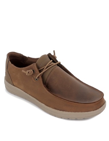 Náutico acolchado para hombre marrón