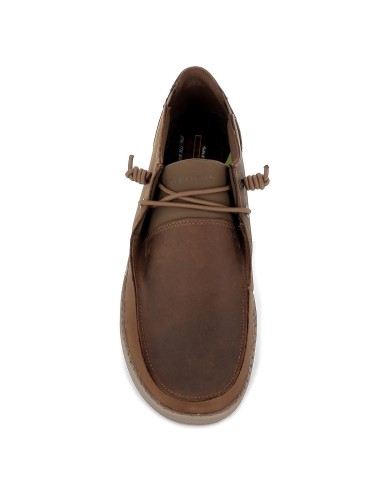 Náutico acolchado para hombre marrón