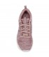 Zapato deportivo cordones para mujer malla knit rosa