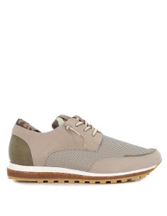 Deportiva elegante de piel hombre beige Beige