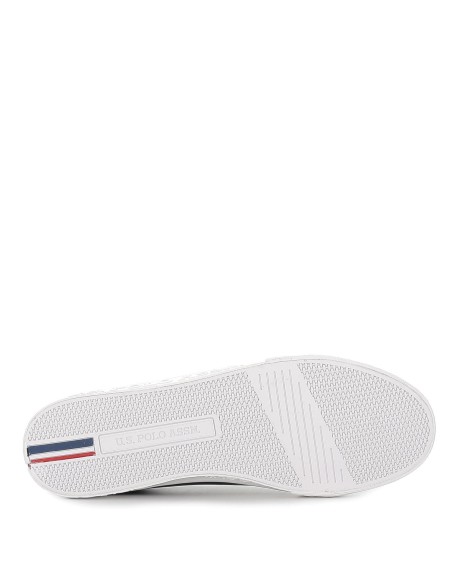 Tenis azules bordado blanco y cordones hombre