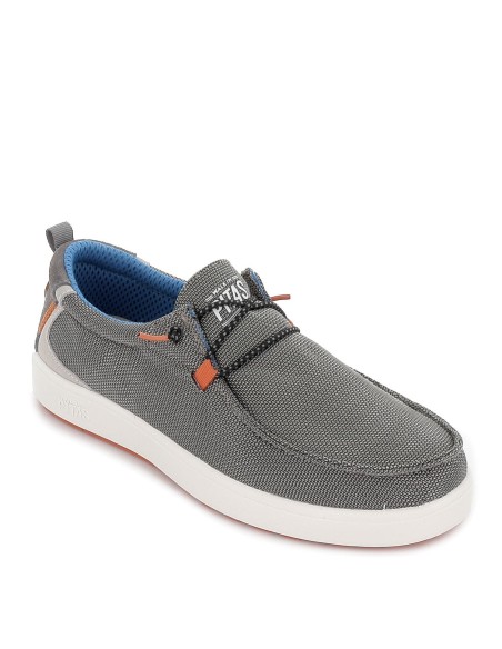 Wallabi casual textil gris cordones elásticos hombre Gris