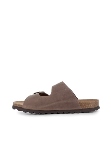 Sandalias BIO hebillas con pala taupe hombre