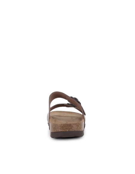 Sandalias BIO hebillas con pala taupe hombre
