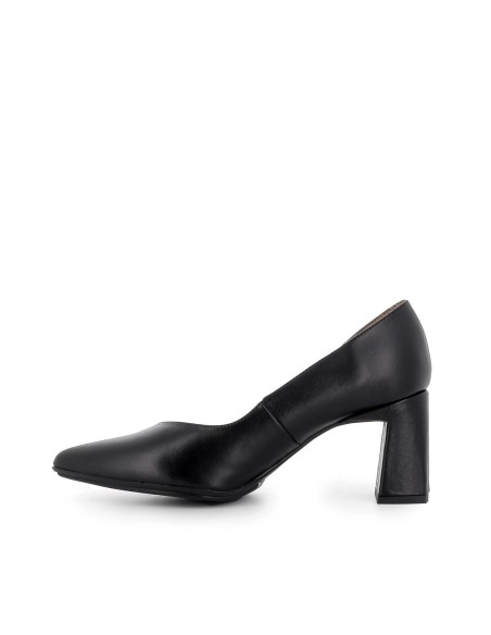 Salón vestir piel tacón medio mujer negro