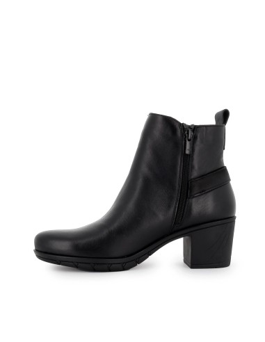 Botín pisada blanda cremallera mujer negro