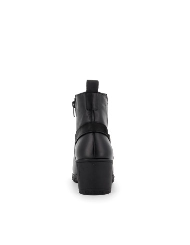 Botín pisada blanda cremallera mujer negro