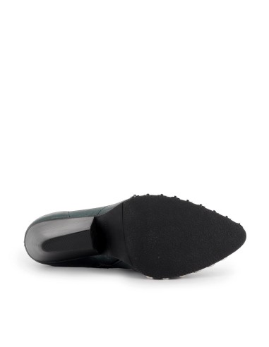 Botín napa tacón cubano comodísimo con estilo verde mujer Verde