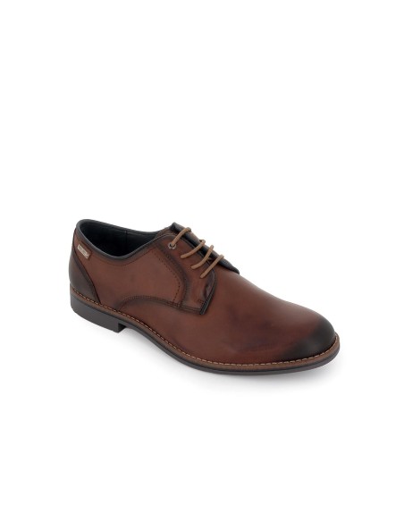 Zapato de cordones en piel cuero hombre