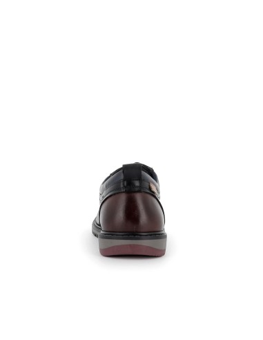 Bluchers piel cordones casual hombre negro