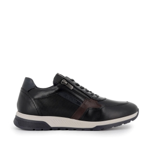 Zapato con cordones y cremallera hombre negro Negro