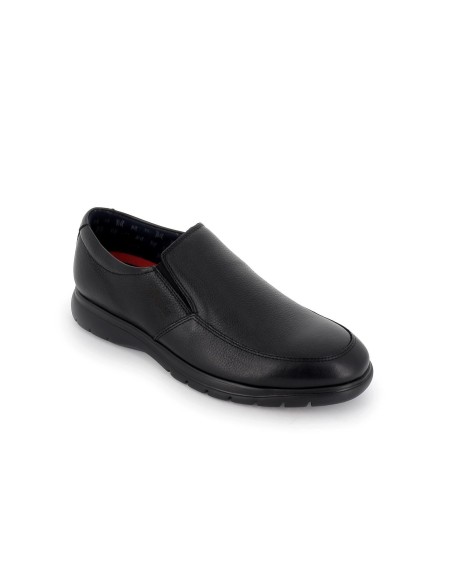 Zapato sport piel lisa hombre negro