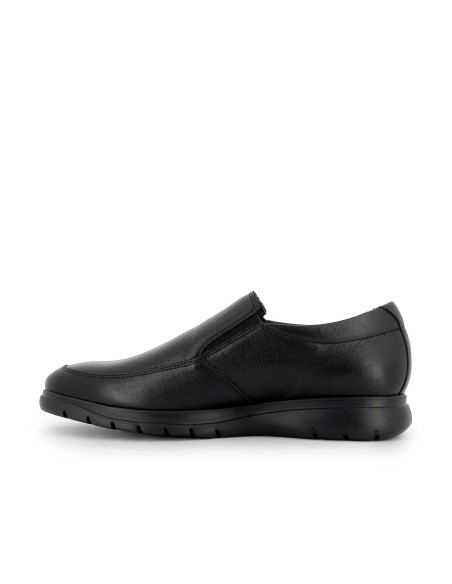 Zapato sport piel lisa hombre negro