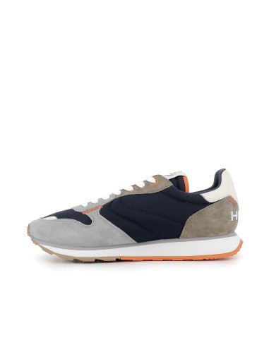 Deportiva urbana de piel multicolor azul para hombre