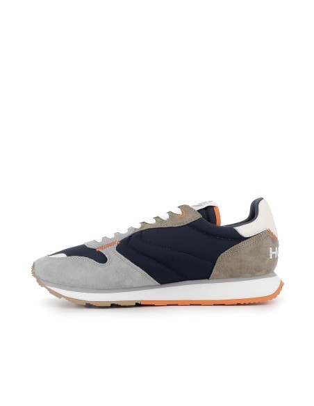 Deportiva urbana de piel multicolor azul para hombre