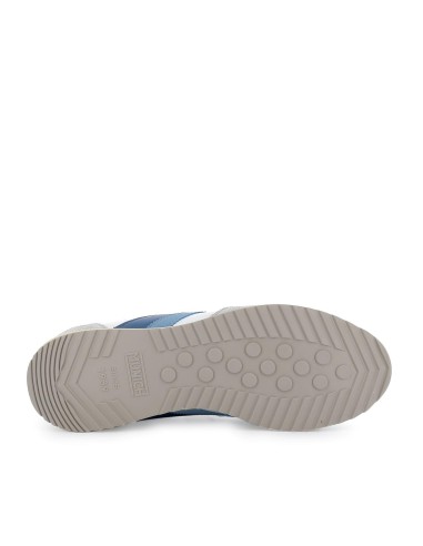 Sneakers blancas con detalles azules para hombre Blanco