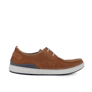 Zapato de cordones diario piel nobuck hombre cuero