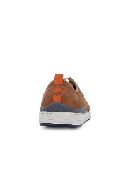 Zapato de cordones diario piel nobuck hombre cuero